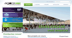 Desktop Screenshot of agora-communication.fr