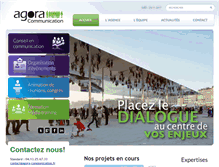 Tablet Screenshot of agora-communication.fr